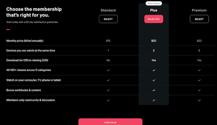 MasterClass-membership