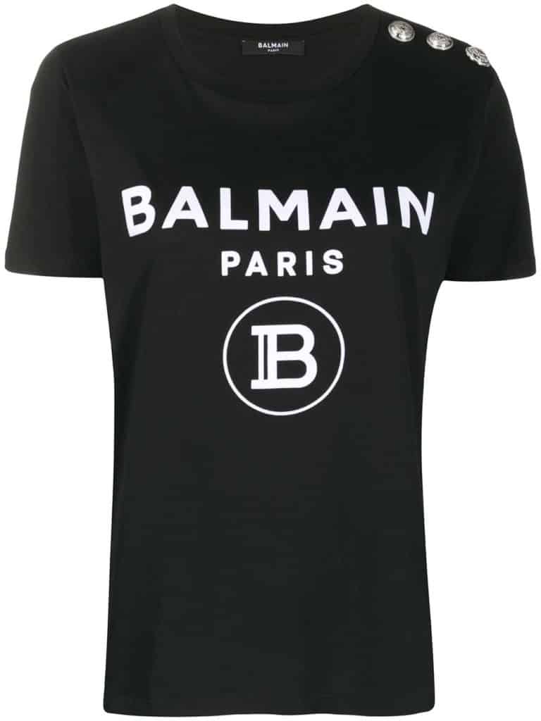 Farfetch-Balmain-Logo-Button-T-Shirt-Review 5
